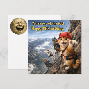Chats grimpeurs de montagne personnalisé joyeux 18