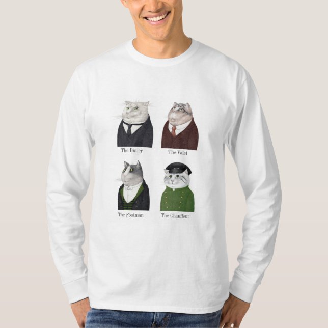 CHATS HOMMES T-shirt à manches longues de base hom (Devant)
