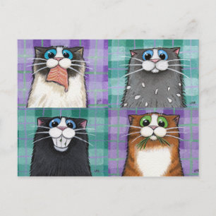 Chats Jusqu'À Pas De Bonne Carte Postale