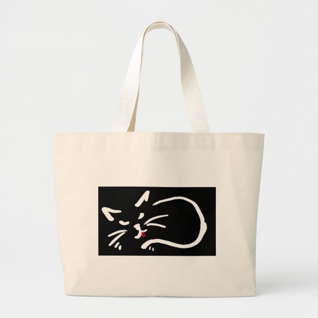chats langue mignon sac rouge (Devant)