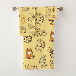 Chats Lounge Serviette de bain ensemble