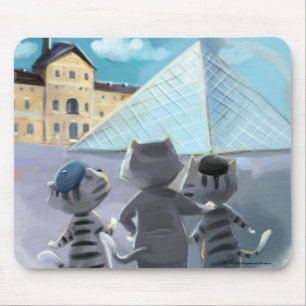 Chats Louvre Paris - Tapis de Souris