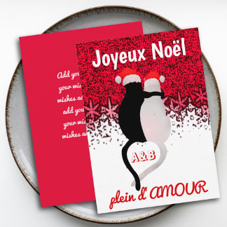 Chats mignons amoureux dessin animé français