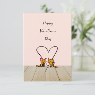 Chats mignons avec coeur
