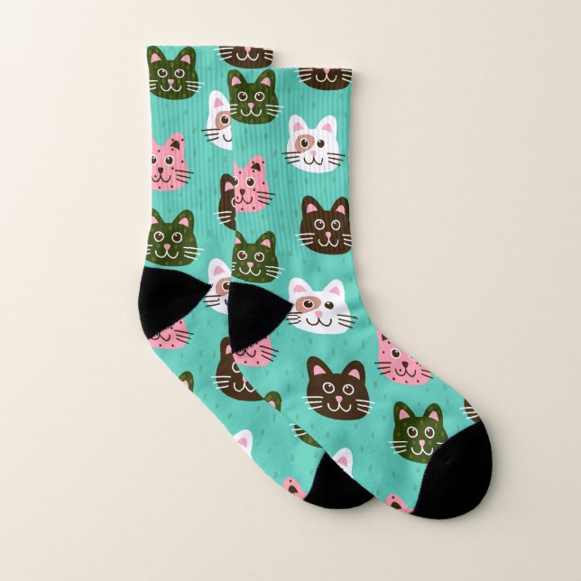 Chats mignons et adorables Chatons Motif| (Paire)
