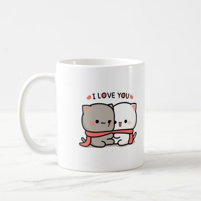 chats mignons | Love Coffee Mug (Gauche)