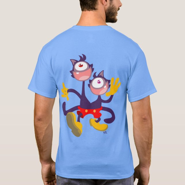 Chats monoculaires en T-shirt Tandem Walk (dos) (Dos)