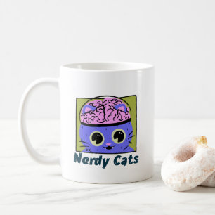 Chats Nerds, Mug de Café Conçu par le Cerveau