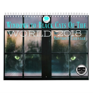 Chats noirs du calendrier du monde 2018