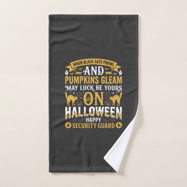 Chats noirs et citrouilles de Halloween Agent de s (Serviette à main)