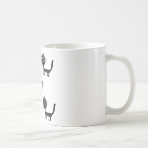 Chats noirs mignons art Mug