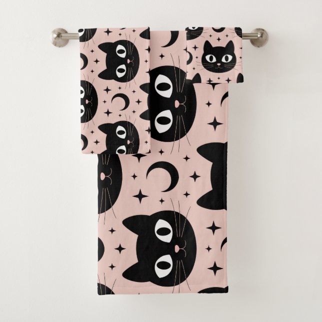 Chats noirs mignons & Halloween céleste (En situation)
