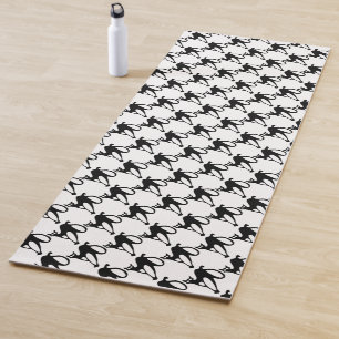 Chats noirs mignons Motif d'Halloween   Tapis