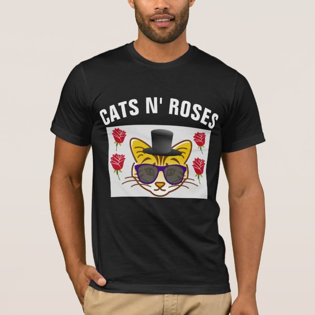 CHATS N'ROSE CAT T-Shirts Tee - shirts (Devant)