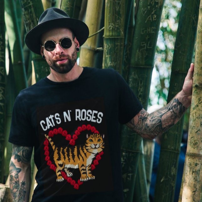 CHATS N'ROSE GINGER Cat T-Shirts (Créateur téléchargé)
