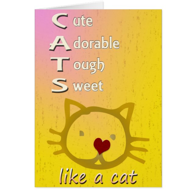 Chats personnalisables (Devant)