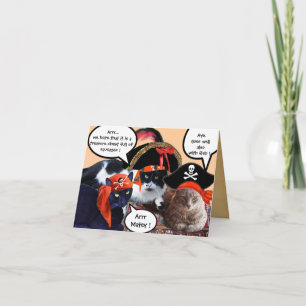 CHATS PIRATES ET CARTES AU TRÉSOR DE PIRATES ANTIQ