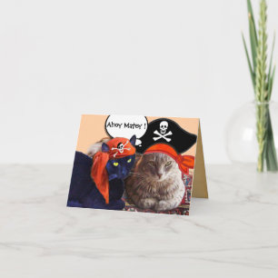 CHATS PIRATES ET CARTES AU TRÉSOR DE PIRATES ANTIQ