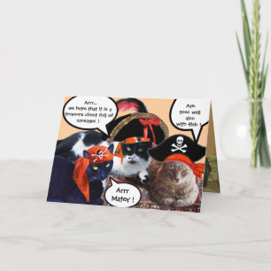 CHATS PIRATES ET CARTES AU TRÉSOR DE PIRATES ANTIQ