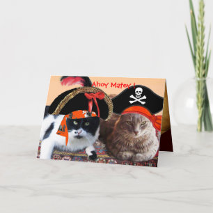 CHATS PIRATES ET CARTES AU TRÉSOR DE PIRATES ANTIQ