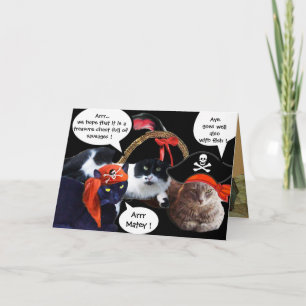 CHATS PIRATES PARLANT , CARTES AU TRÉSOR DE PIRATE