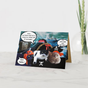 CHATS PIRATES PARLANT , CARTES AU TRÉSOR DE PIRATE