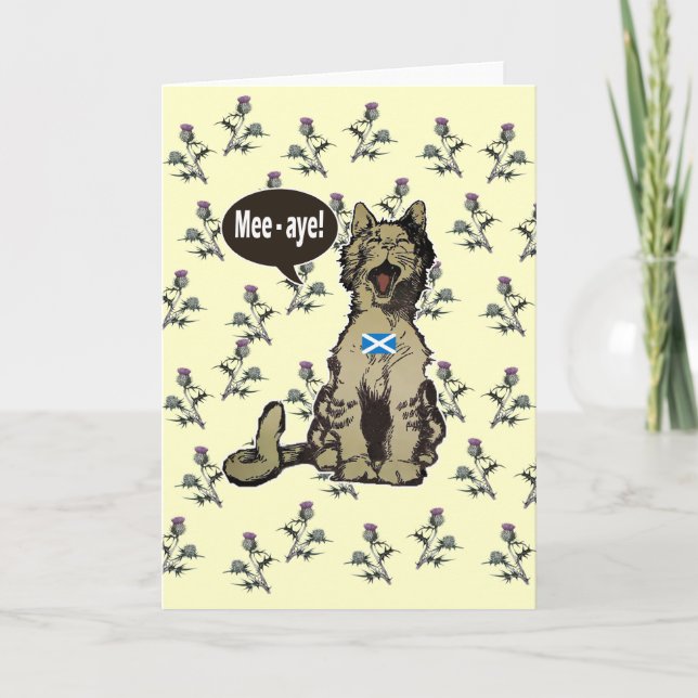 Chats pour la carte d'indépendance écossaise (Devant)