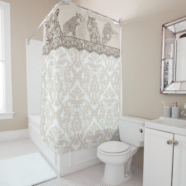 Chats sauvages - Rideau de douche (En situation)