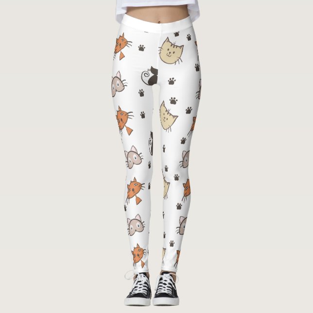chats sur Leggings (Devant)