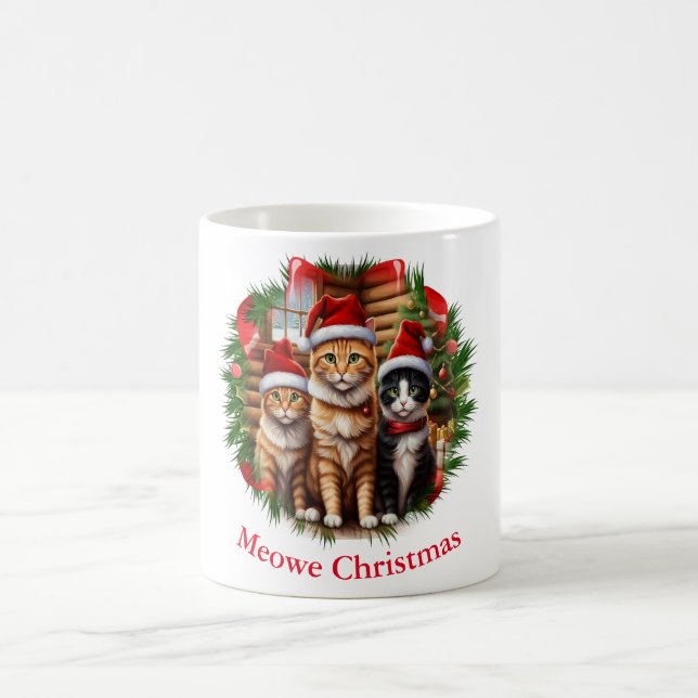 Chats tasse pour Noël (Centre)
