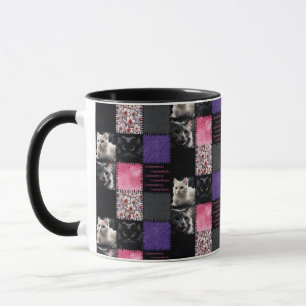 Chats-un-Tonic Patchwork Chat Mug