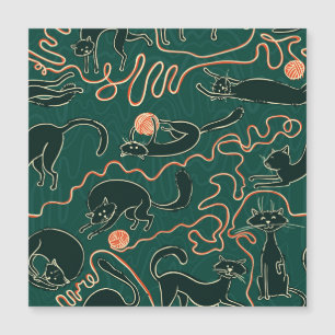 Chats Vintages : Doodle Motif transparent