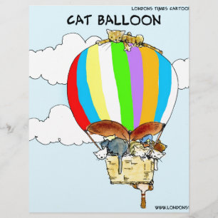 Chats Volants Dessin Animé Drôle