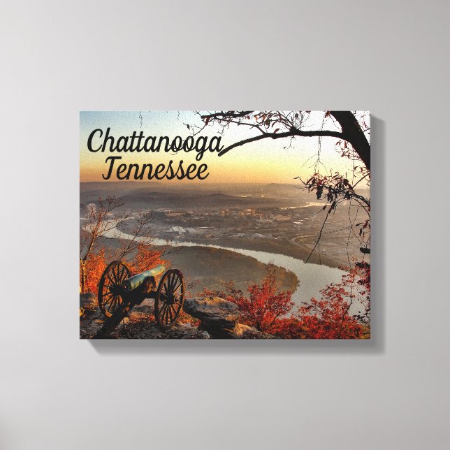 Chattanooga Tennessee depuis la toile de Lookout M (Recto)