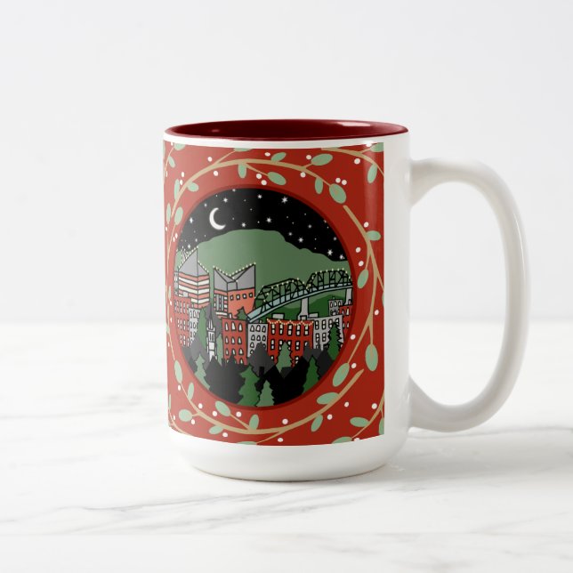 Chattanooga Tennessee Holiday Mug (Droit)