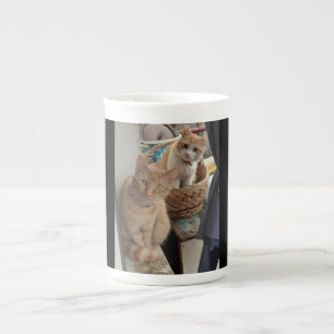 chatte gingembre Bone China Mug