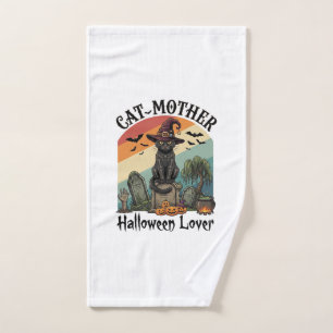 Chatte Mère Amoureuse d'Halloween Chapeau de Sorci