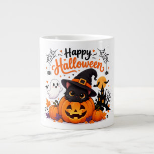 Chatte Mignonne Tasse de Voyage Joyeux Halloween -