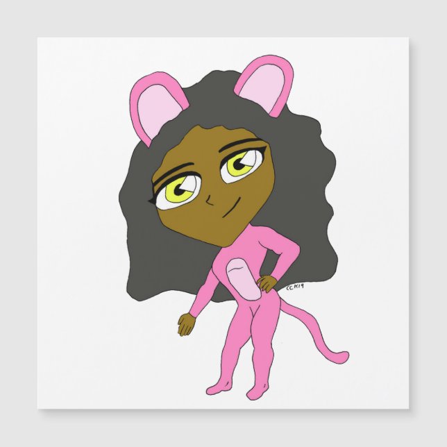 chatte rose (Devant)