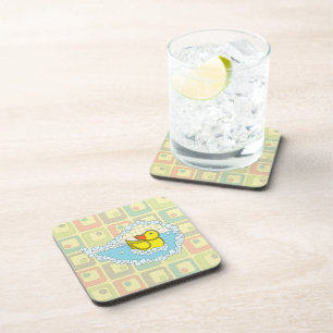 Chaucer le Dessous de verre Carré de canard en cao