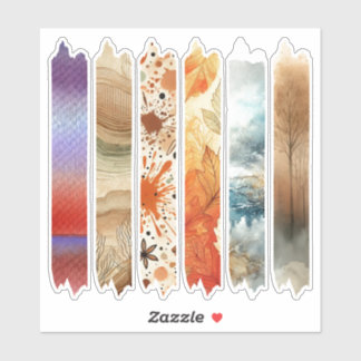 Chaud Automne Aquarelle Washi Bande Stickers