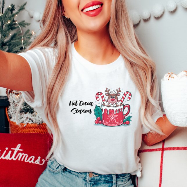 Chaud cacao saison Noël T-shirt (Créateur téléchargé)