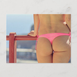 CHAUD ! Carte postale photo de fille en bikini