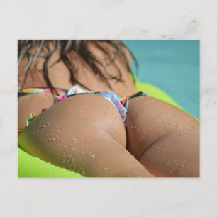 CHAUD ! Carte postale photo fille Bikini