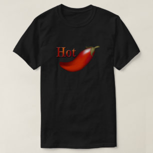 Chaud Chili Pepper T-shirt noir
