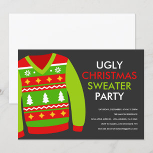 Chaud de Noël moche Fête Invitation