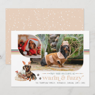 Chaud & Douillet   Carte de vœux de vacances avec 