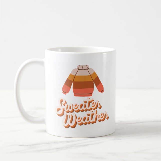 Chaud Météo Chute Café Mug (Gauche)