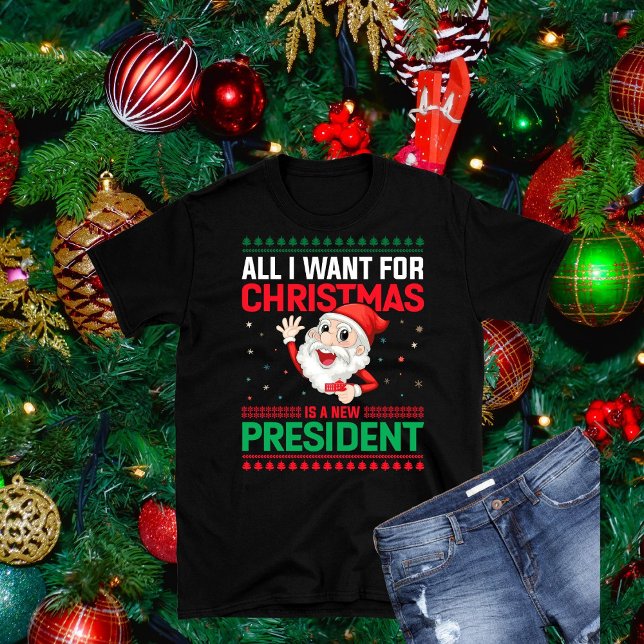 Chaud moche drôle Nouveau Président T-shirt Noël (Créateur téléchargé)