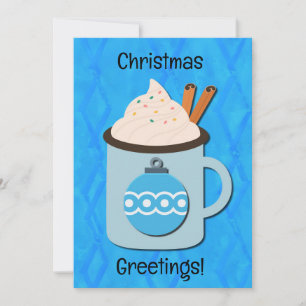 Chaud Mug Noël Salutations Appartement Carte de va